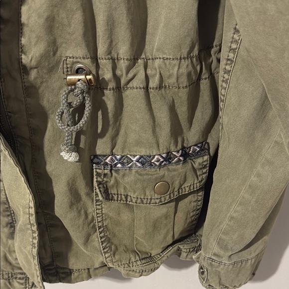 Maurices Olive Green Jacket with Patterned Accents - Picture 5 of 7